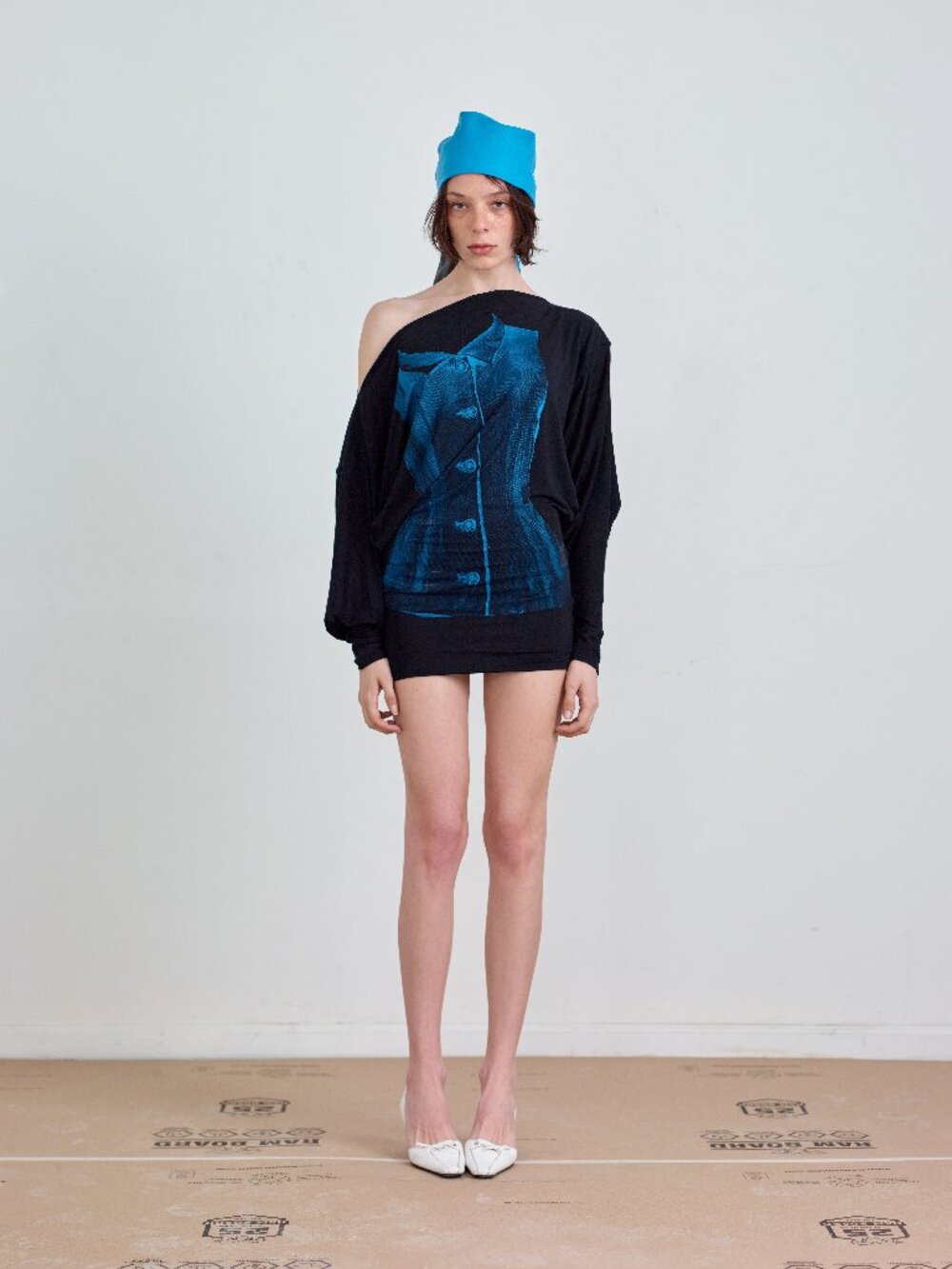 Women's Black and Blue Dress